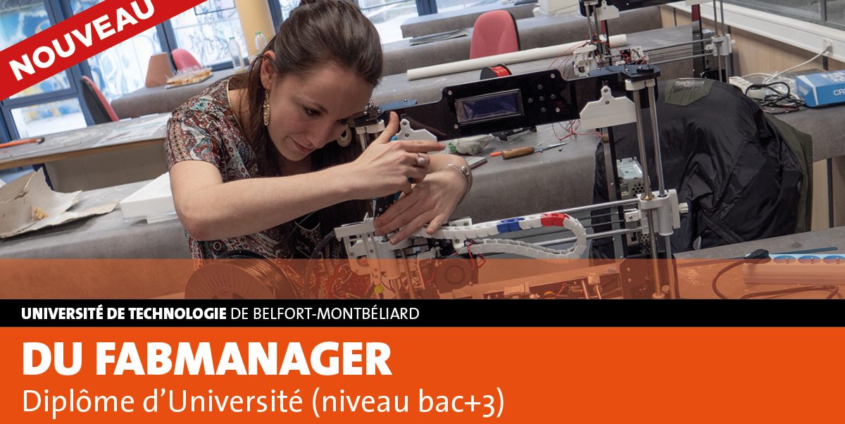 NOUVEAU DIPLÔME UNIVERSITAIRE FAB MANAGER