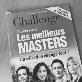 Le master A2I classé parmi les meilleurs masters selon le magazine “Challenges”