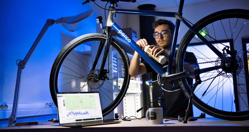 Jean Mougenot, étudiant-entrepreneur UTBM développeur du vélo électrique Parco !