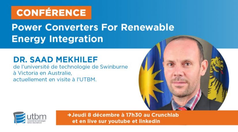 Conférence : Power Converters For Renewable Energy Integration
