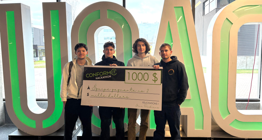 🧠💻 Hackathon technologique : quatre étudiants UTBM brillent au Canada